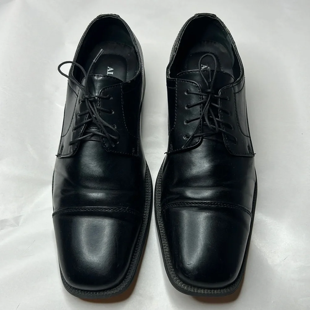 Alfani Adam Men’s Black Cap Toe Dress Shoes Size 9M
